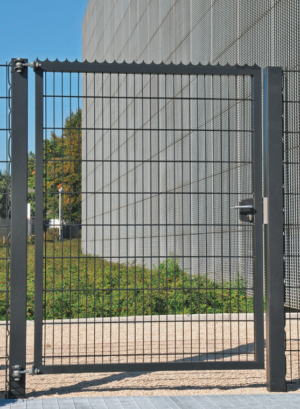 Portail lourd type "Industriel" treillis soudés 8/6/8 Kopal - Thermolaqué