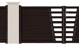 GAMME ASPECT BOIS - Porte et portillon PATTY