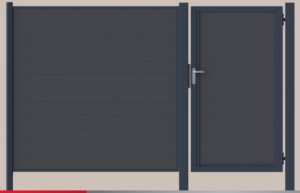 Portillon simple battant Horizen Prime - Composite