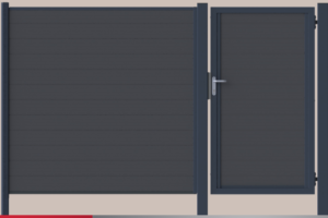 Portillon simple battant Horizen Prime - Composite
