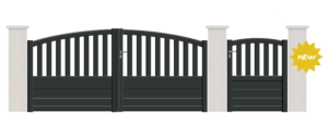 GAMME CONTEMPORAIN WHITE & GREY - Porte et Portillon CLARIDGE