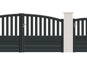 GAMME CONTEMPORAIN WHITE & GREY - Porte et Portillon CLARIDGE