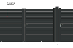 GAMME CONTEMPORAIN PREMIUM - Porte et Portillon PORTO VECCHIO