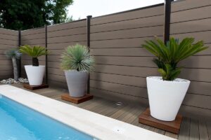 Pack de lames "Boréales" composite OCEWOOD - teinte unie