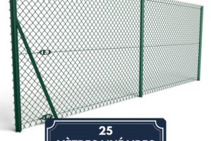Kit complet - clôture en rouleau simple torsion L.25m H. au choix