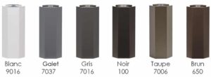 Poteaux aluminium - grandes dimensions - au détail